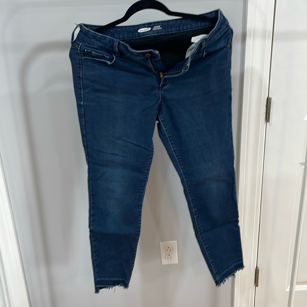 Old navy rockstar jeans with built in warm